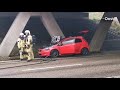 Auto tijdens rijden in brand in Bornerbroek