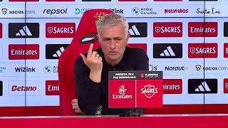 Penáltis, Anísio como Drogba e a falta de "gulosos": o que disse Mourinho