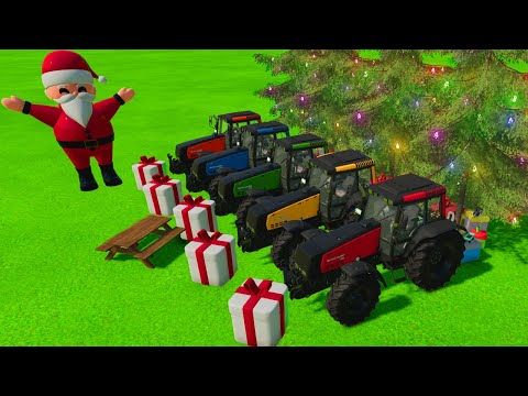 ROYAL COLORS & TRACTORS ! TRANSPORTING TRACTORS TO PARKING AREA ! Farming Simulator 22