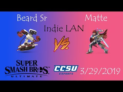 Indie LAN CCSU Smash Ultimate Tournament - Beard Sr (ROB) vs Matte (Roy)