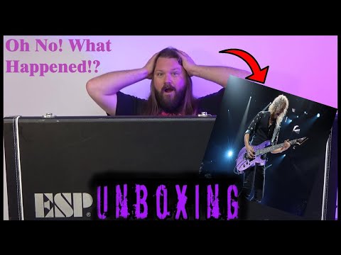 Did My Guitar Make It In One Piece?...Unboxing the LTD KH-602 Purple Sparkle!