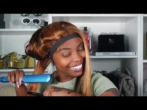 Ombre 4 highlight 27 Blonde Color HD Lace Front Wigs Deep Wave 180% Remy Human Hair Wigs Pre Plucked Frontal Wig