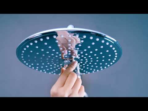 Grohe Vitalio Joy - Set de duș 310 cu termostat pe perete și poliță, 3 jeturi, crom 26401001