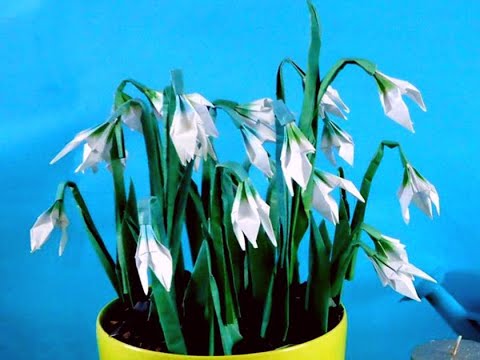 Origami Snowdrops