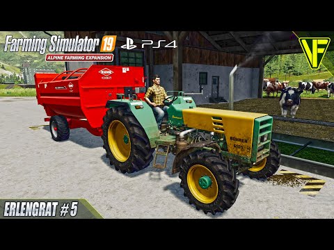 Cow Feeding | Erlengrat PS4 | FS19 Alpine Farming Expansion