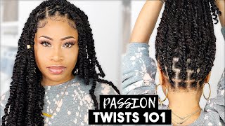 EASY &amp; NEAT PASSION TWISTS (rubber band method)
