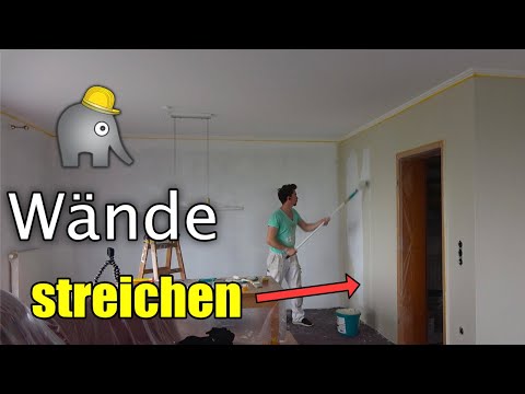 Wände streichen Anleitung | Frische Farbe nach Renovierung 🤗 | 2022
