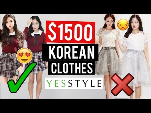 YESSTYLE提供的$1500韓服試穿大禮包。 ($1500 OF KOREAN CLOTHES Try-On HAUL from YESSTYLE)