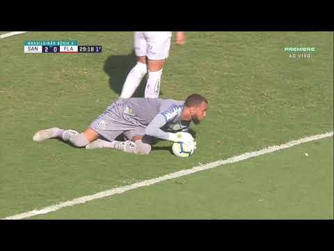 Santos 4 x 0 Flamengo - Melhores Momentos - COMPLETO -  Brasileirão 2019