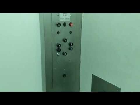 Wellesley MA: Beautiful weird old 1960s Otis Lexan elevator, 25 Walnut Street