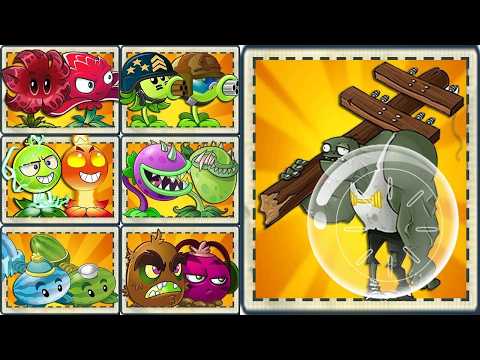 Random 50 Pair Plants vs 20 Hamster Ball Gargantuar Zombies - Who Will Win? - PvZ 2 Challenge