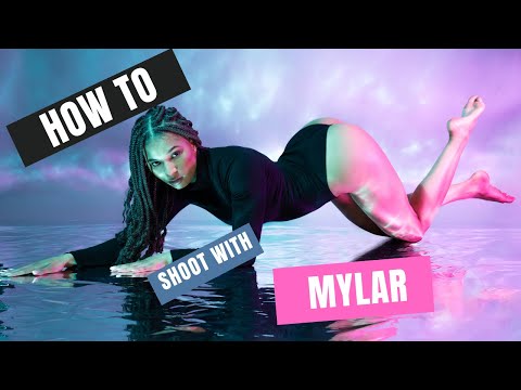 How To Shoot with Mylar Reflective Film - Model Studio Photoshoot