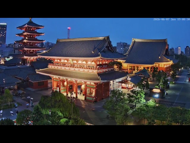 浅草寺 宝蔵門（浅草中屋 屋上より）