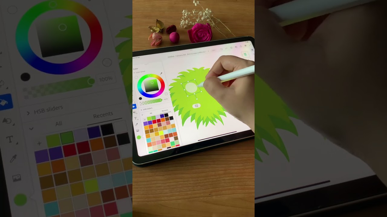 Cute Monster Digital Art #modernart #abstractart #littlemonsters #green #contemporaryart #monster