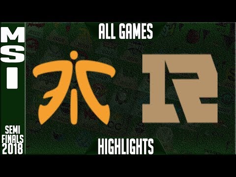 FNC vs RNG Highlights ALL GAMES Semi Finals | MSI 2018 Semifinals | Fnatic vs Royal Never Give Up