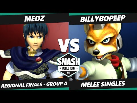 SWT NA West Group A - Medz (Marth) Vs. billybopeep (Fox) SSBM Smash Melee Tournament