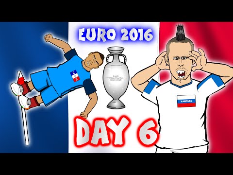 Russia vs Slovakia! France vs Albania! Romania vs Switzerland! (Day 6 Euro 16 highlights)