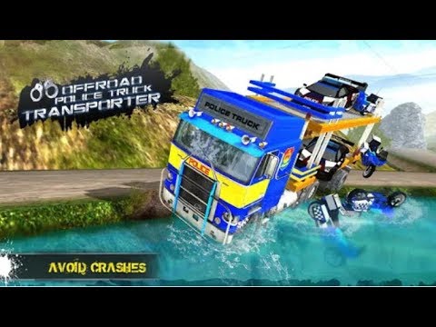 OffRoad Police Transporter Truck Games