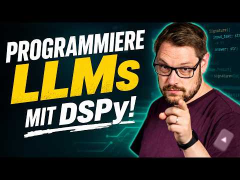Video Thumbnail: DSPy erklärt: LLMs programmieren statt prompten | INSIDE AI #39