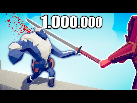 1.000.000 DAMAGE ULTRA GIANT KATANA vs UNITS - TABS | Totally Accurate Battle Simulator 2023