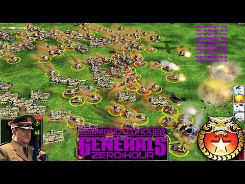 China Tank 1vs7 Random | Command & Conquer Generals Zero Hour