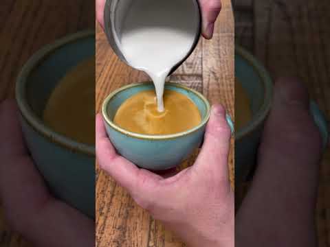 How to create a heart in latte art.