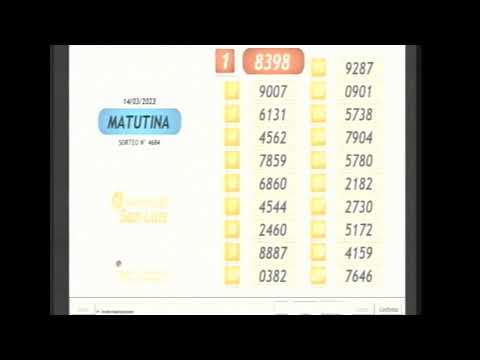 Quiniela Matutina de San Luis N° 4684  14-03-2023