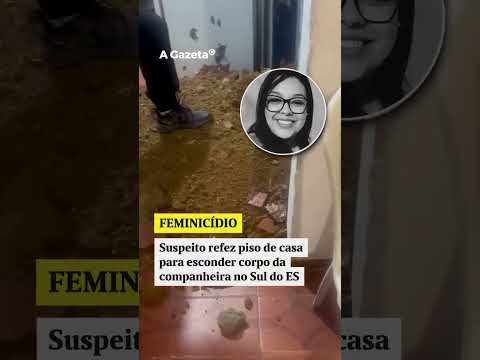 Suspeito de feminicídio em São José do Calçado refez piso para esconder cadáver #shorts #noticias