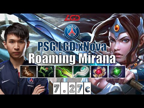 Mirana | PSG.LGD.xNova | Roaming/Soft Support Mirana | 7.27c Gameplay Highlights