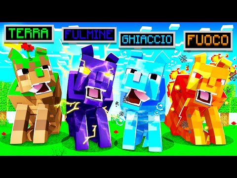 COME ADDOMESTICARE I CANI DEGLI ELEMENTI SU MINECRAFT ITA!