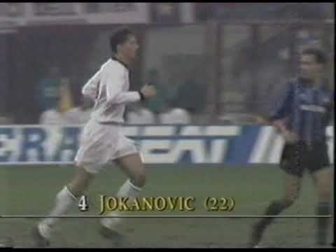 28/11/1990 Uefa Cup Round 3 1st leg INTERNAZIONALE v PARTIZAN BELGRADE