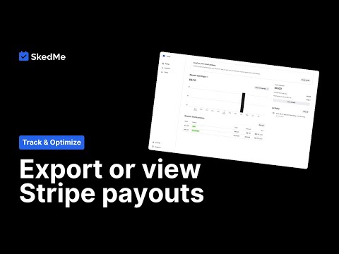 5.3 Export or view Stripe payouts