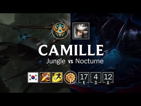 Camille Jungle vs Nocturne - KR Challenger Patch 8.22