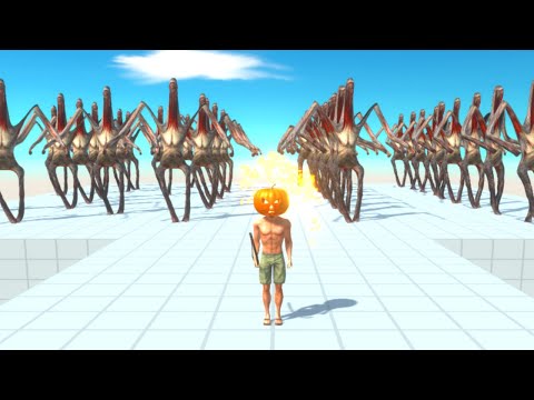 Halloween Archer against Armies of Stickman (Humans and Primates) - Animal Revolt Battle Simulator