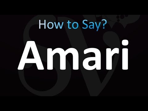 How to Pronounce Amari (correctly!)