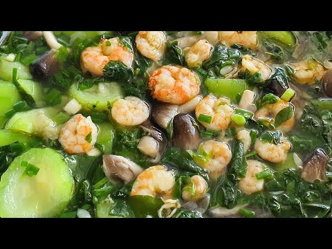 Cách Làm Tôm Nấu Canh Mướp Hương