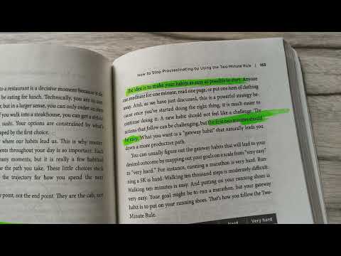 Two Minute Rule Atomic Habits ( in 1 minute )