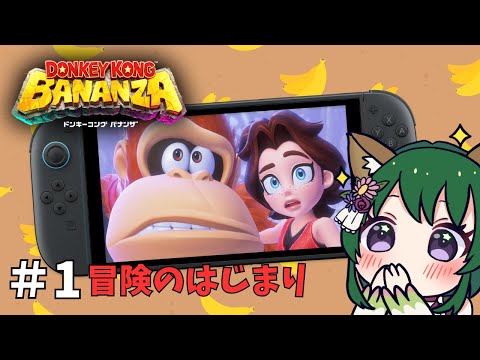 暴れて破壊しちゃう!暴虐ドンキー!?事前情報少なめだからすごく楽しみ♪Part.1【ドンキーコングバナンザ】 #風夢ふろる #ドンキーコングバナンザ