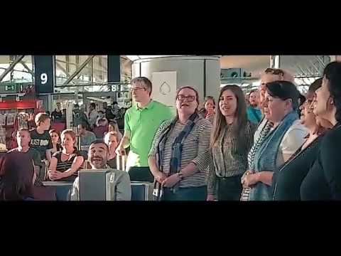 The Mystery of the Bulgarian Voices - Flashmob at CDG Airport in Paris