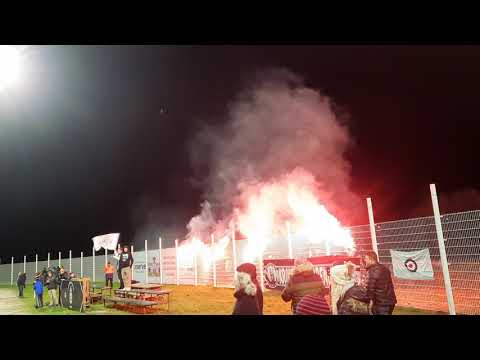 FC Helsingør - HB Køge 1-1 Kronborgsdrenge Helsingør supporters pyro show 26.11.2021