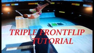 how to do a triple front flip in skate 3