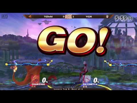Rise 2017 Losers Top 8 - TG|Solid (Charizard) vs YG|JK (Bayonetta)