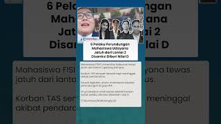 NIREMPATI! 6 Mahasiswa Disanksi Diberi Nilai D Imbas Bully TAS Jatuh dari Lantai 2 UNUD