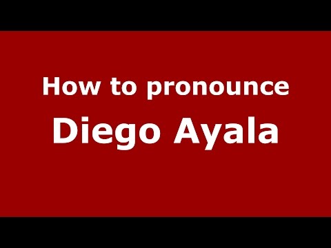How to pronounce Diego Ayala (Spanish/Argentina) - PronounceNames.com