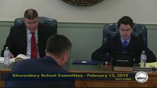 School Committee Meeting of February 13, 2019