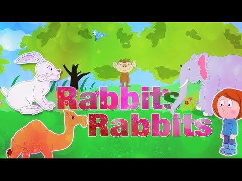 Rabbits Rabbits One Two Three | Nursery Rhymes With Lyrics | English Rhymes For Kids