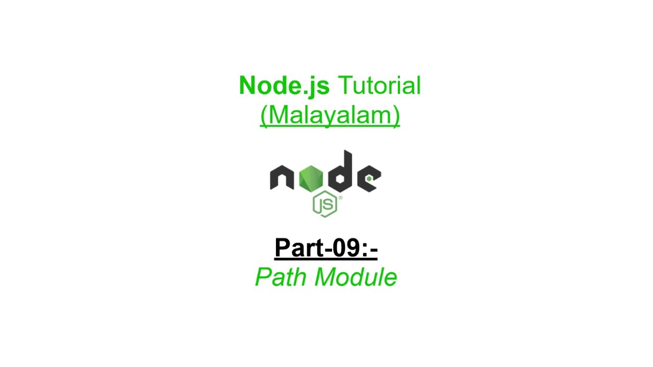 Path Module  | Node.js Malayalam Tutorial | Part-09