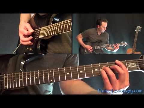 Metallica - One Guitar Lesson Pt.2 - All Heavy/Distorted Rhythm Parts
