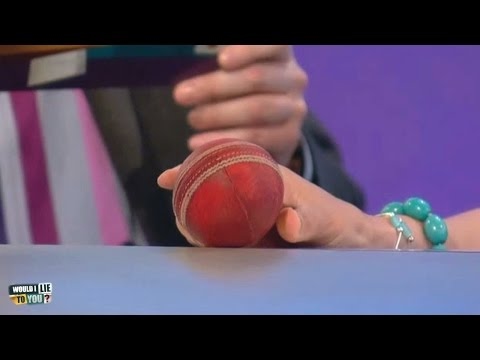 David Mitchell's cricket ball with which he bowled out Jeremy Clarkson - Would I Lie to You?