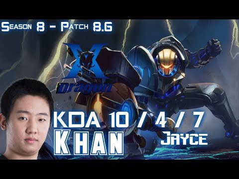 KZ Khan JAYCE vs GNAR Top - Patch 8.6 KR Ranked
